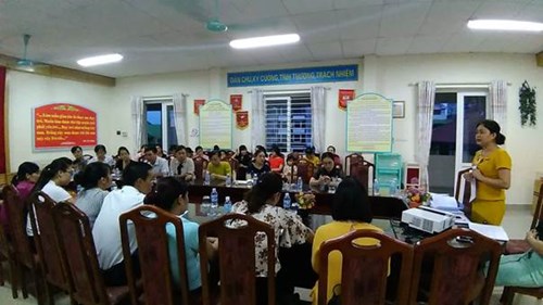 Trường mầm non Ánh Sao tổ chức Họp phụ huynh đầu năm học 2018 – 2019